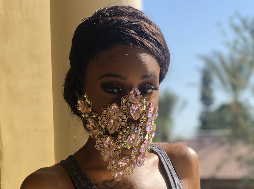 PINK CRYSTAL MASK